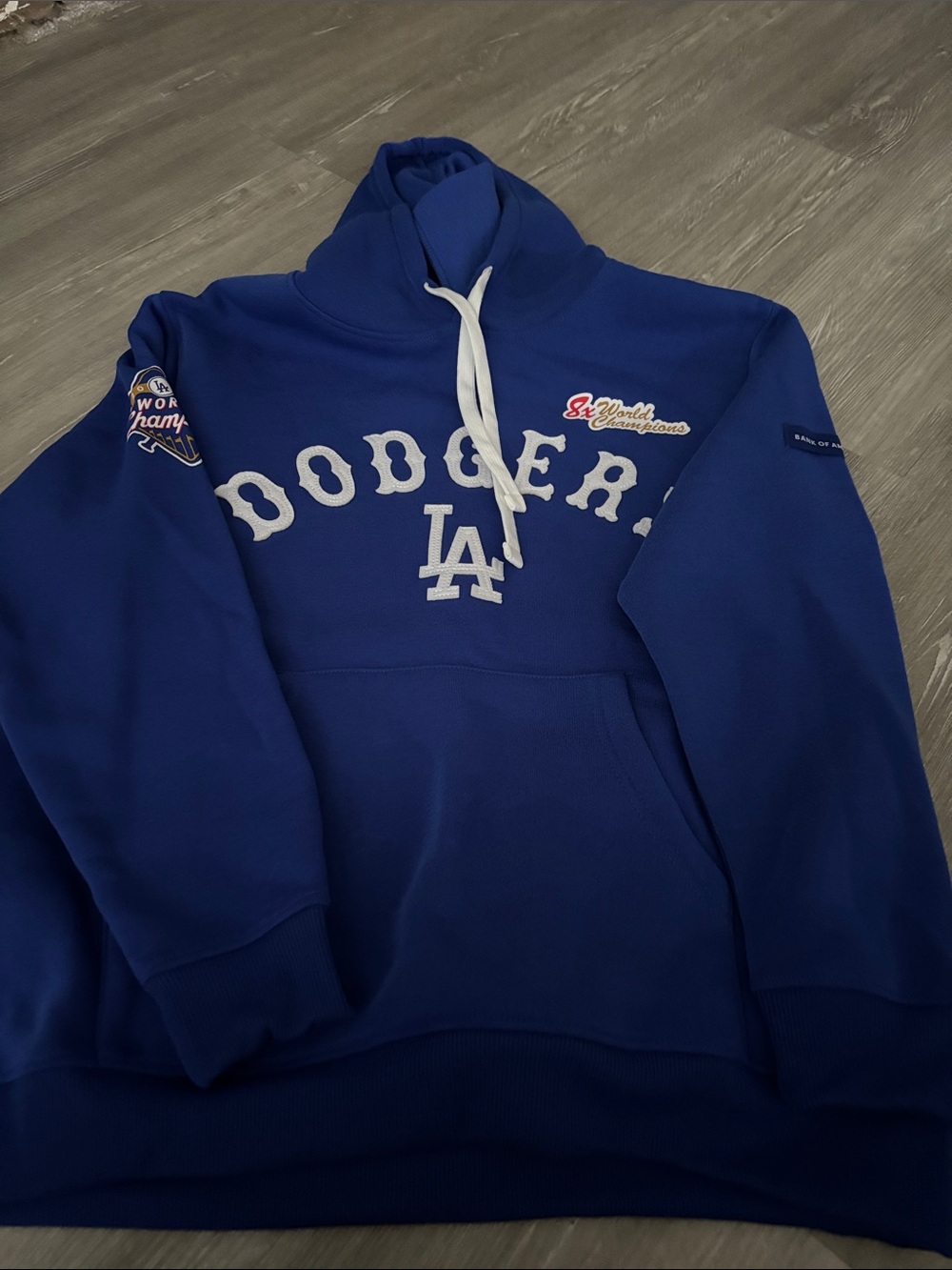 Blue Pullover Hoodie with LA Logo